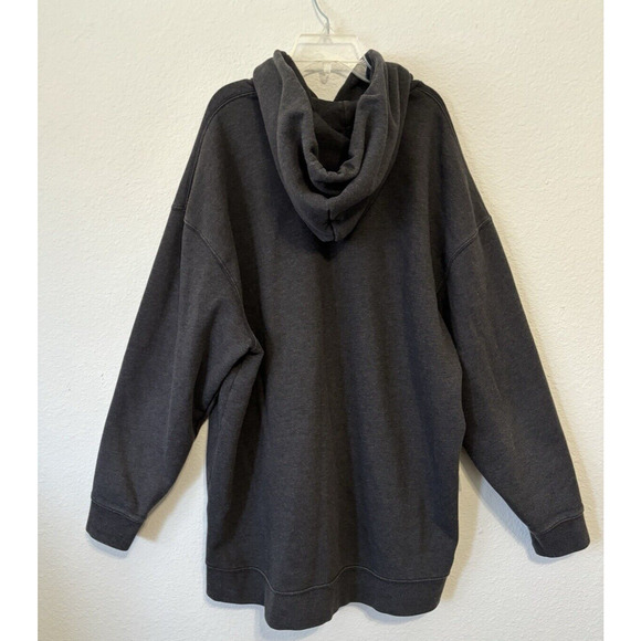 Levis Mens Hoodie Large Dark Gray Oversized‎ XL Fit Athletic Pullover Jacket - Picture 2 of 8
